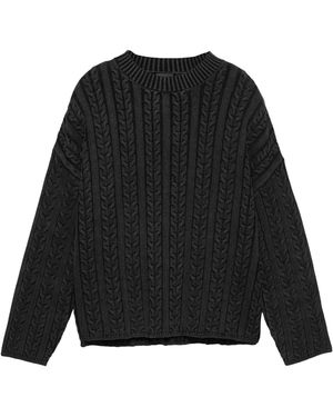 Pull&Bear Pullover Stwd - Schwarz