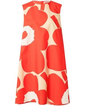 Marimekko Kleid 'Palatsi Unikko' - Rot