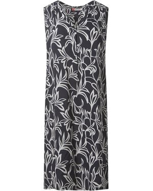 Timezone Jerseykleid Print - Blau