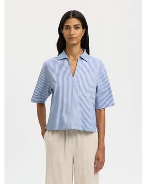 SELECTED Bluse - Blau