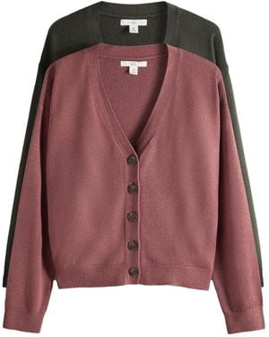 The Set Strickjacke - Rot