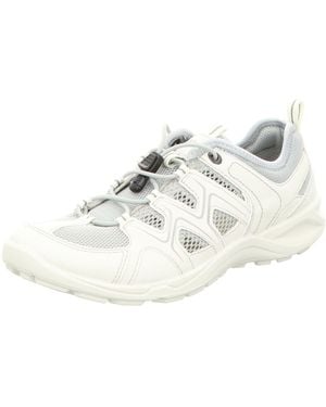 Ecco Sneaker Low Schnürschuh Damen 825773/54696 Echtleder - Weiß