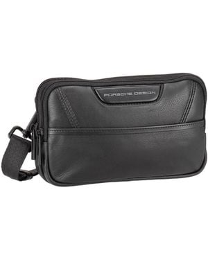 Porsche Design Umhängetasche Roadster Leather Evo Travel Po - Schwarz