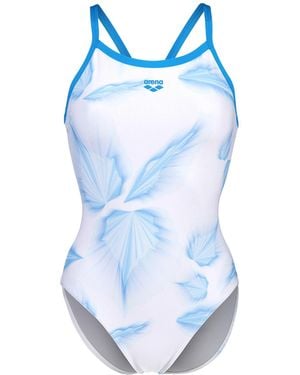 Arena Badeanzug 'Frozen Leave' - Blau