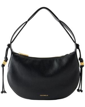 Coccinelle Schultertasche Thess - Schwarz