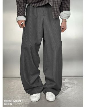 ENRAGE Bundfaltenhose Pleated - Grau
