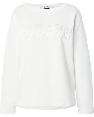 10Days Sweatshirt Petite Statement - Weiß