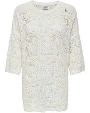 ONLY Pullover 'Onlbea' - Weiß