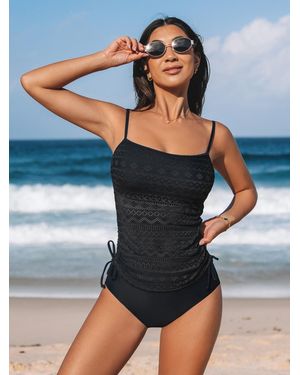 CUPSHE Tankini Mesh - Blau