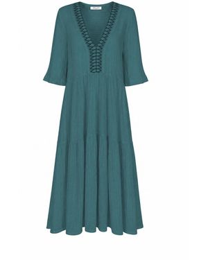 Haris Cotton Kleid Maxi Dress - Grün