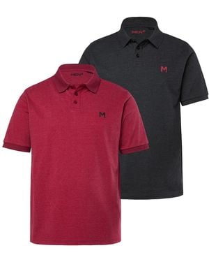 Men Plus Poloshirt - Rot