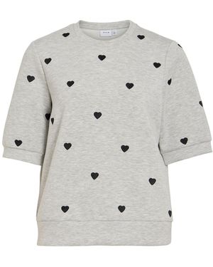 Vila Sweatshirt Visif - Grau