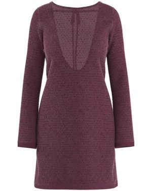 HYPEDROP Strickkleid Hdolga - Lila