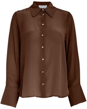 Minus Shirt Caty Silk - Braun