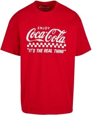 Merchcode T-Shirt Coca Cola Enjoy Coke - Rot