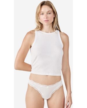 Etam String Jim Micro - Weiß