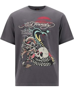 Ed Hardy T-Shirt - Grau