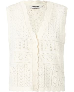ONLY Strickweste - Natur