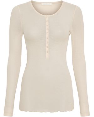Seamless Basic Shirt Granddad - Natur