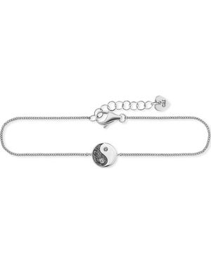 Caï Ca Armband Yin Yang - Weiß