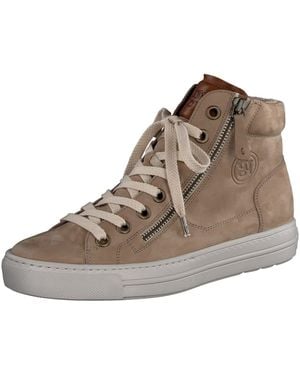 Paul Green Sneaker High Klassischer Schnürschuh Damen 4024-079 Glattleder - Braun