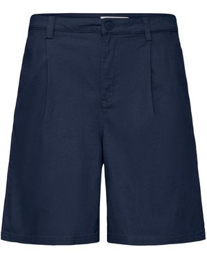 Solid Chinoshorts Sdmohan Relaxed Fit - Blau