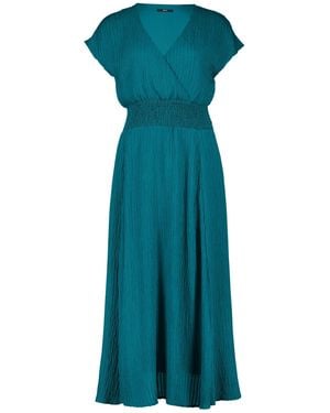 Zero Maxikleid Mit Elastischem Bund - Blau