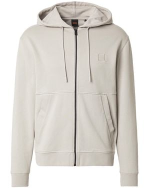 BOSS Sweatjacke Zetalky - Weiß