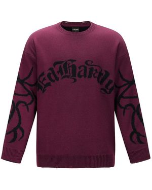 Ed Hardy Pullover - Lila