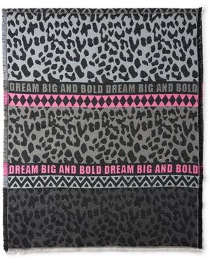 Zwillingsherz Schal Dream Big And Bold - Schwarz