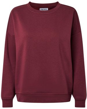 Pieces Sweatshirt Pcchilli - Rot