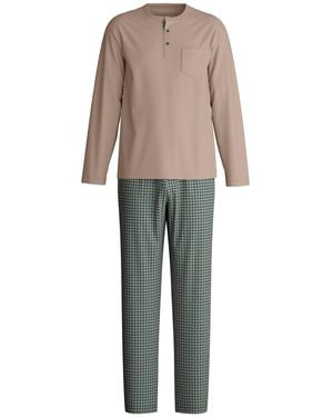 CALIDA Pyjama Lang Relax Choice - Natur