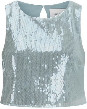 Nicowa Paillettentop Inawia - Blau