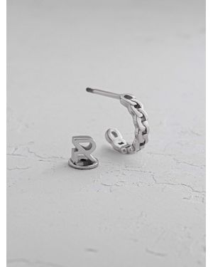 REYTEL Ohrring Kette - Grau