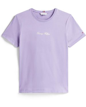 Tommy Hilfiger T-Shirt Classic - Lila