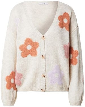 Hailys Strickjacke Fl44Ower - Weiß