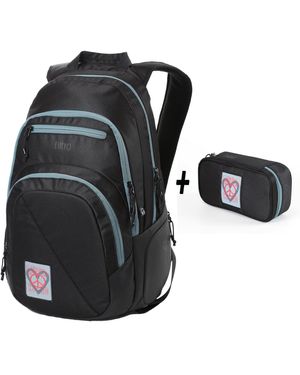 Nitro Rucksack Set Stash - Schwarz