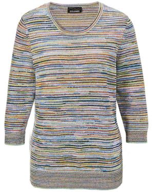 Goldner Pullover - Weiß
