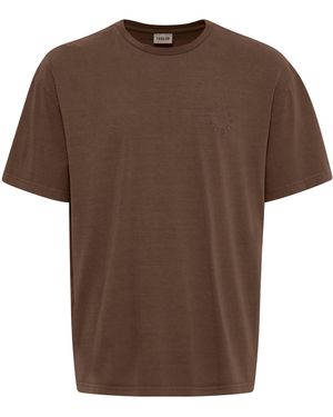Solid T-Shirt - Braun