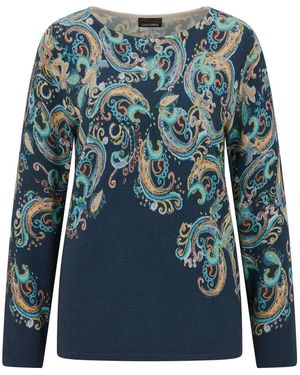 Goldner Pullover - Blau