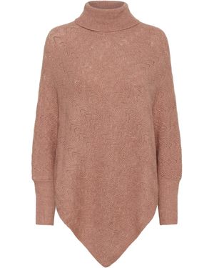 Kaffe Poncho Kajennie - Braun