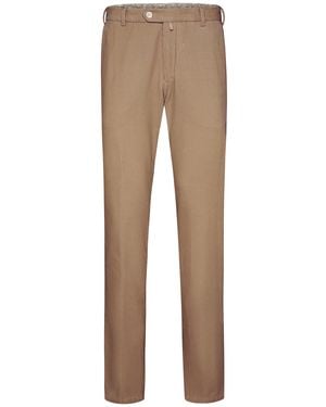 Meyer Chinohose Rio 2-8619 Flatfront - Natur