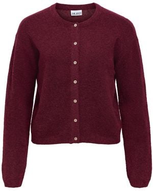 Object Strickjacke Objagate - Rot