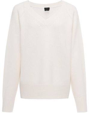 DreiMaster Klassik Pullover - Weiß