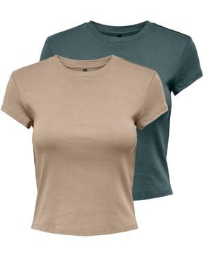 ONLY T-Shirt - Blau