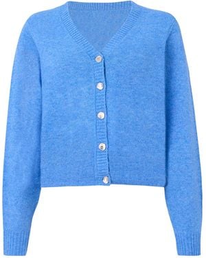 Jdy Strickjacke Super - Blau