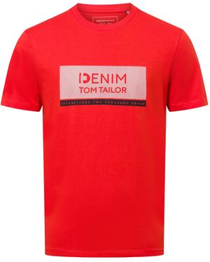 Tom Tailor T-Shirt - Rot