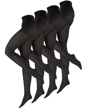 Nur die Strumpfhose Goodbye Laufmaschen - Schwarz