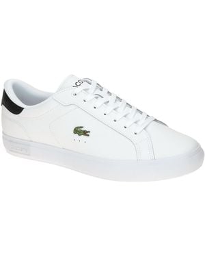 Lacoste Schnürschuh Powercourt Schuhe Sneakers Herren Original 0081 - Weiß