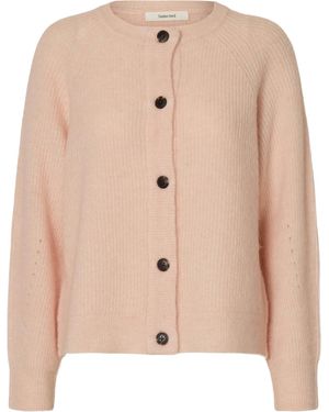 SELECTED Strickjacke Slflulu - Natur